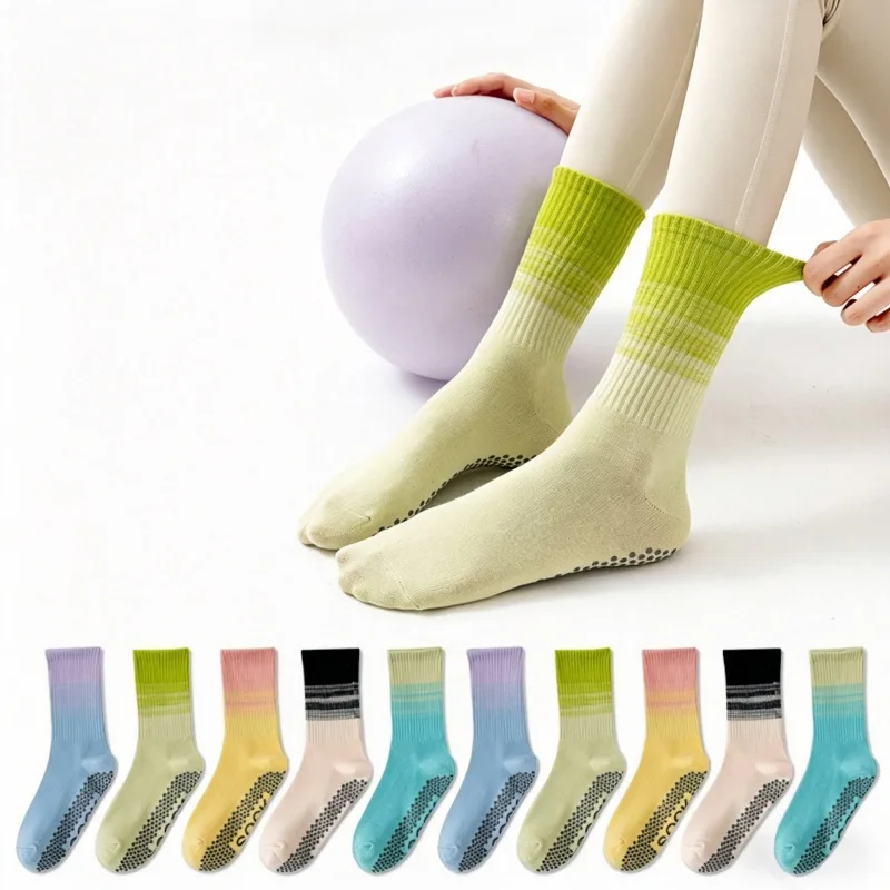 Grip Sock Yoga - Dreamlikelin 1 ペア レディース ミッドカーフ ヨガ