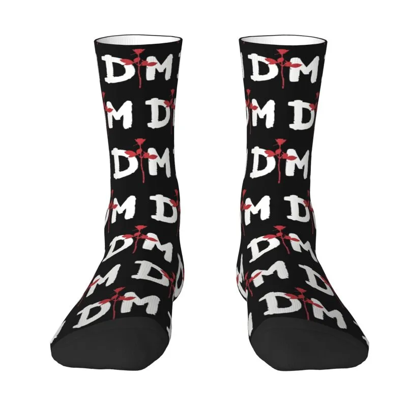 Dress Sock Men - カスタムデペシュモードメンズクルーソックスユニセックスファッションロックバンド春夏秋冬ドレスソックス