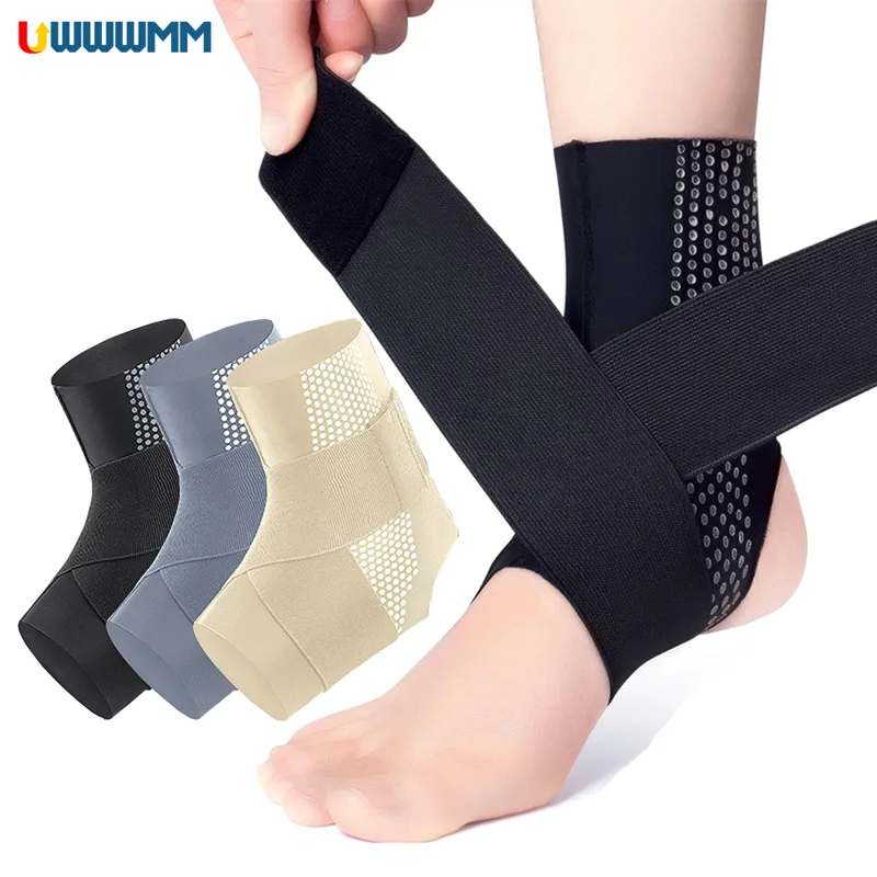 Ankle Brace Sock - 1 個調節可能な圧縮足首スリーブ女性男性腱鞘炎足首靴下腫れ痛み足底筋膜炎足首ブレーススポーツ