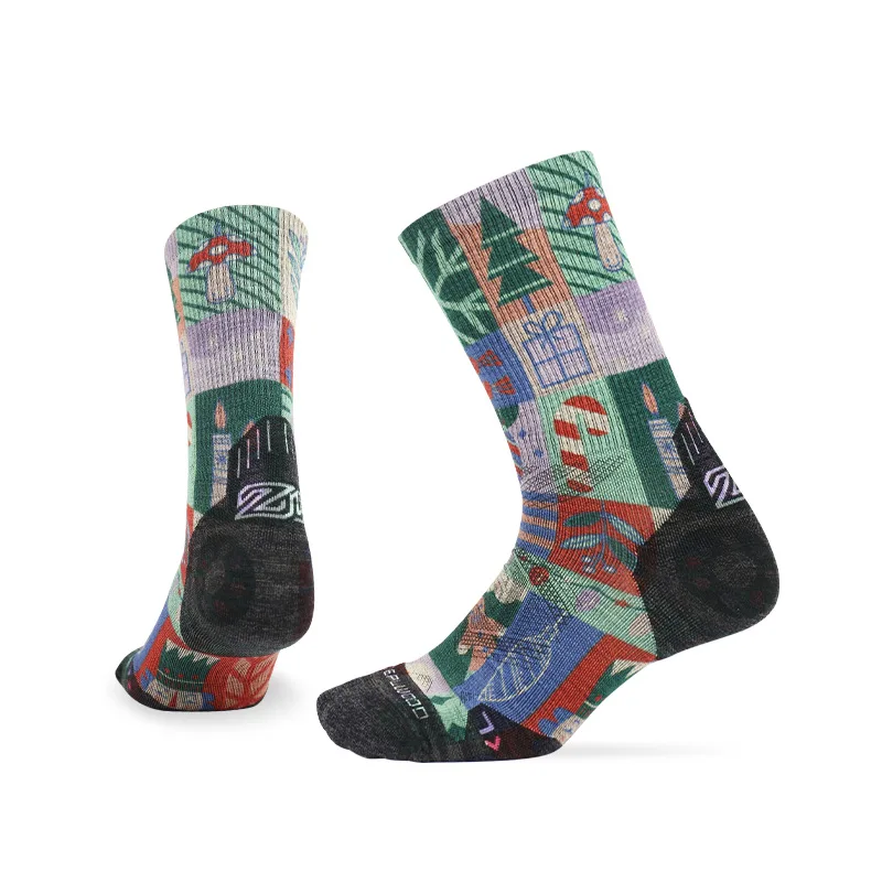Wool Hiking Sock - Zealwood-男性と女性のためのメリノウールスポーツソックス、コンプレッションソックス、クッション、通気性、アウトドア、ランニング、トレッキング、ハイキング、トレイル、ランニング