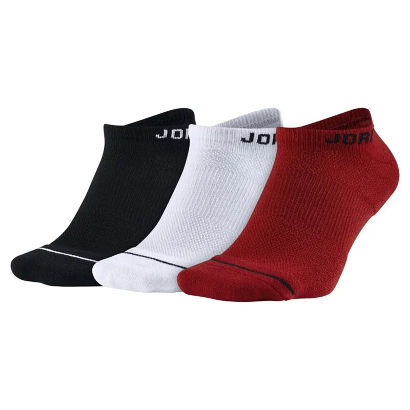 Cotton Crew Sock Pack - ナイキ ミッドカーフ スポーツソックス 男女兼用、テリー裏地付きバスケットボールソックス、クルーソックス、アソートカラー、3足組 DX9656-902