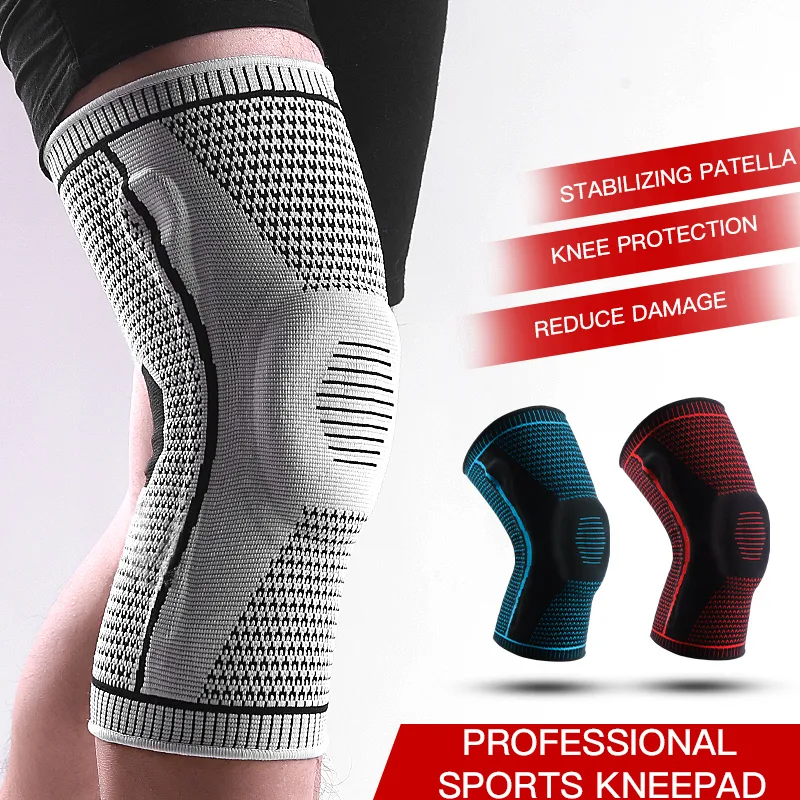 Compression Sleeve Calf - 膝蓋骨ゲルパッドスタビライザー付き滑り止め膝サポートブレース関節炎、スポーツ用の快適フィット圧縮スリーブ