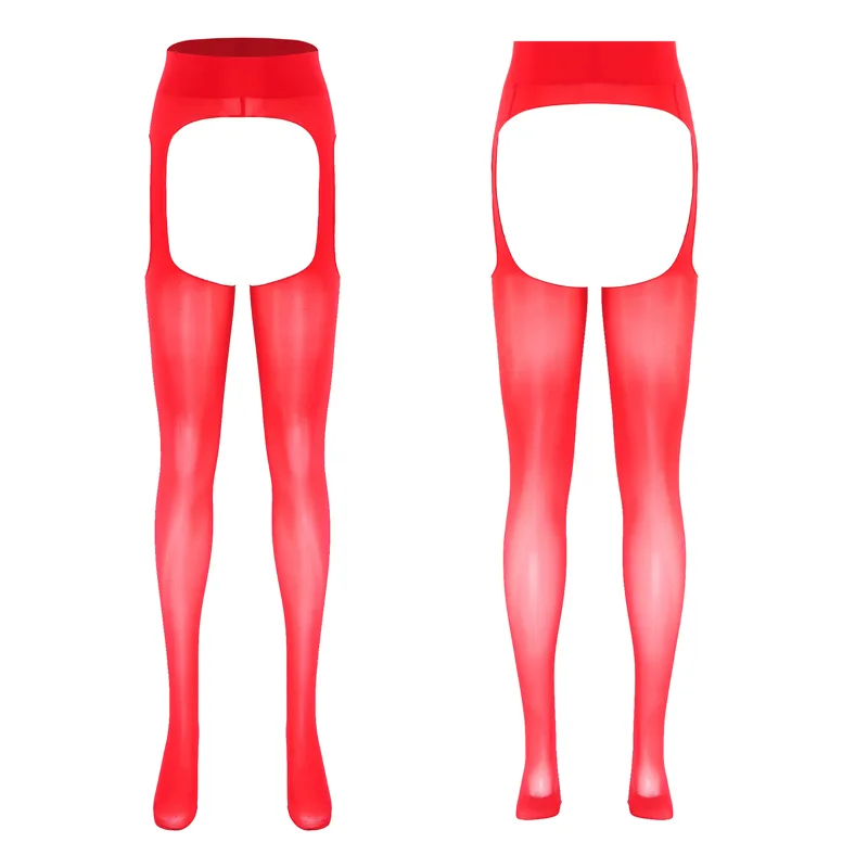 Tights Pantyhose Sheer - 女性用セクシーなオープンクロッチ光沢のあるシースルーストレッチレギンスパンスト、透かし彫りオイルのようなストッキング、ナイトクラブ、バー、カップルゲーム用タイツ