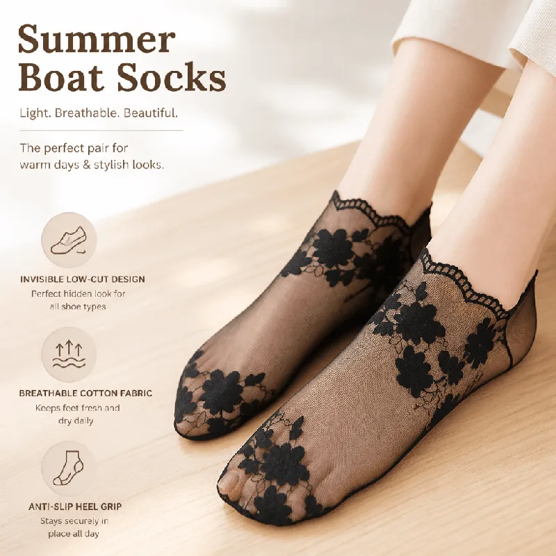 Invisibility Sock Loafer - レディース ノーショーソックス 透明 コットン ローカット 滑り止め