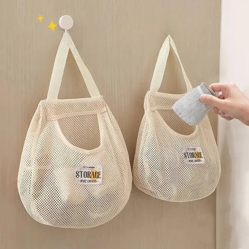 Sock Organizer Tray - 靴下収納吊り下げバッグ、ワードローブ吊り下げ下着整理バッグ、壁掛け下着整理バッグ、寮用穴あけ不要バッグ