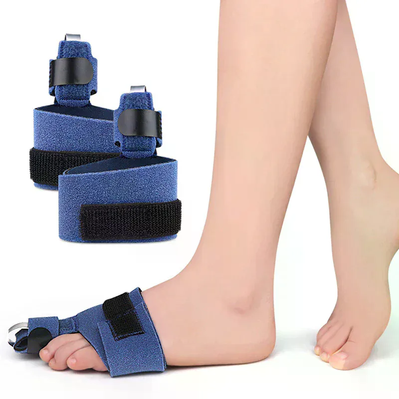 Ankle Brace Sock - 1 個の足指矯正器足指骨折固定具矯正器具足の骨親指アジャスター矯正ソフトペディキュアソックス外反母趾矯正器