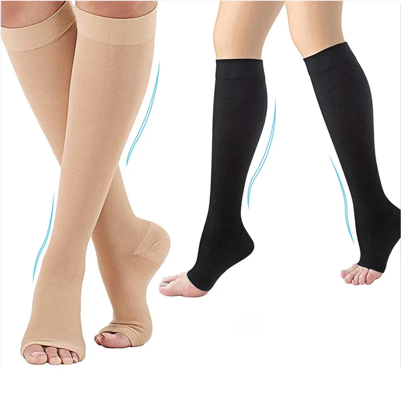 Compression Sock Medical - 男性と女性のための医療圧縮ソックス,静脈瘤のない保護ホース,S-XXL, 1ペア