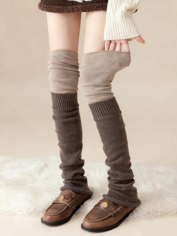 Boot Sock Slouchy - レディース オーバーザニー サイハイソックス スラウチブーツソックス 滑り止め スリムフィット