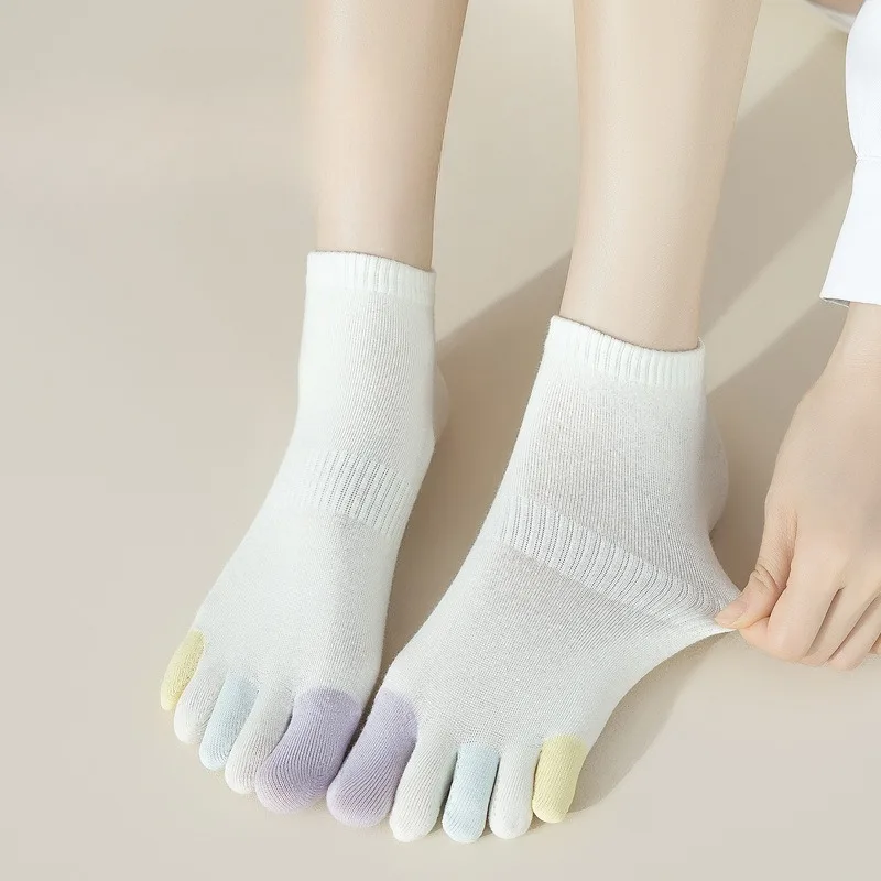 6足組 夏用 薄手 通気性 吸汗性 抗菌性 つま先が分かれた - Toe Sock Split のレビューと価格