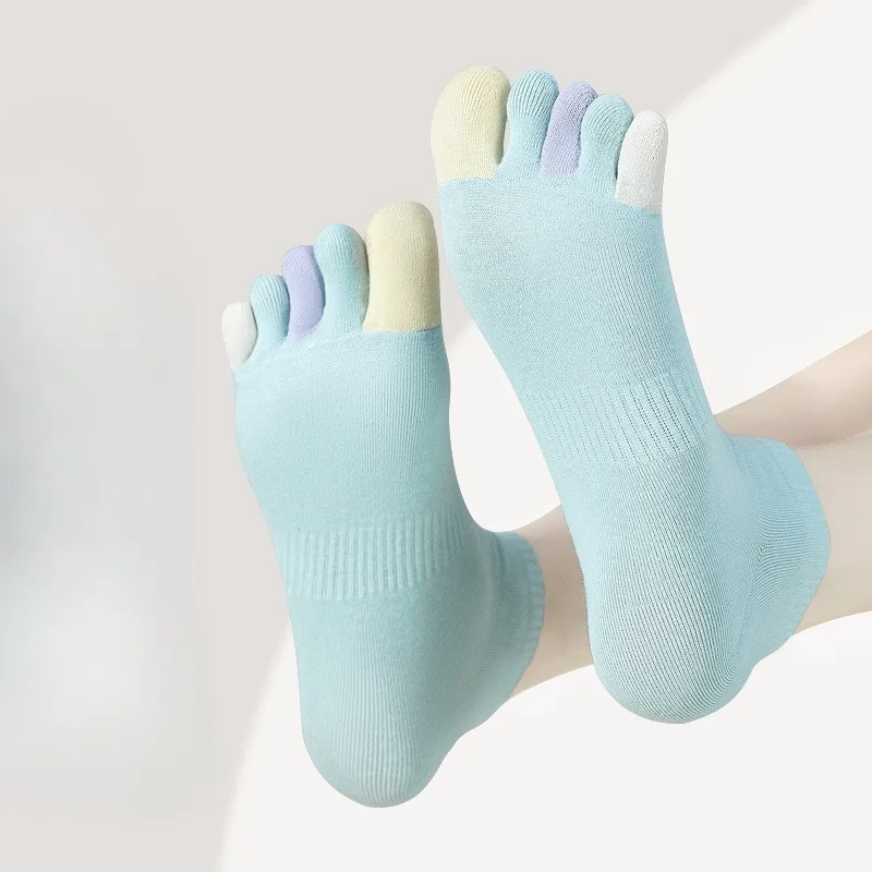 6足組 夏用 薄手 通気性 吸汗性 抗菌性 つま先が分かれた - Toe Sock Split のレビューと価格