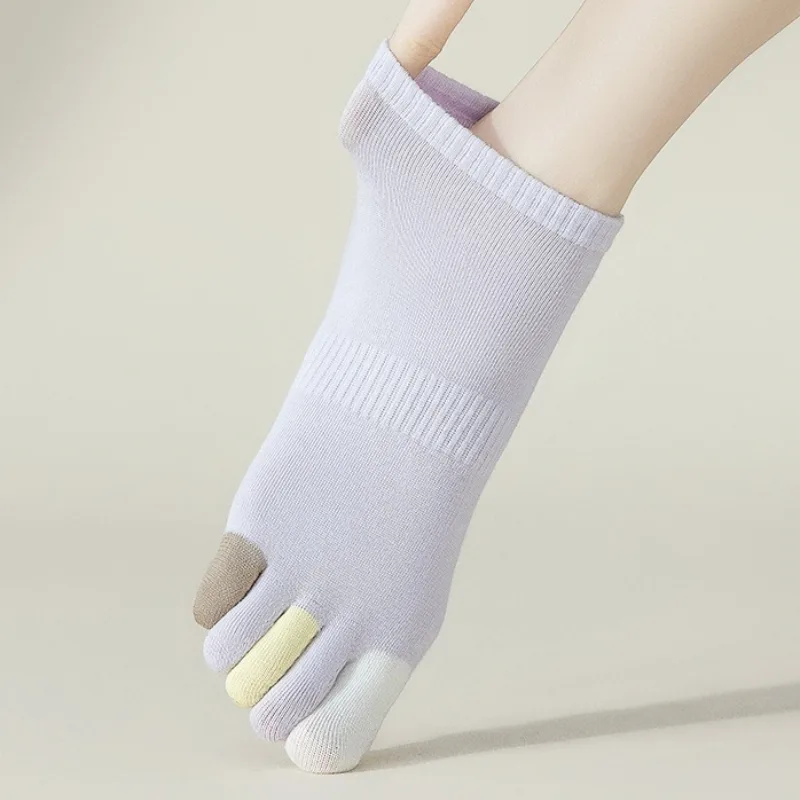 6足組 夏用 薄手 通気性 吸汗性 抗菌性 つま先が分かれた - Toe Sock Split のレビューと価格
