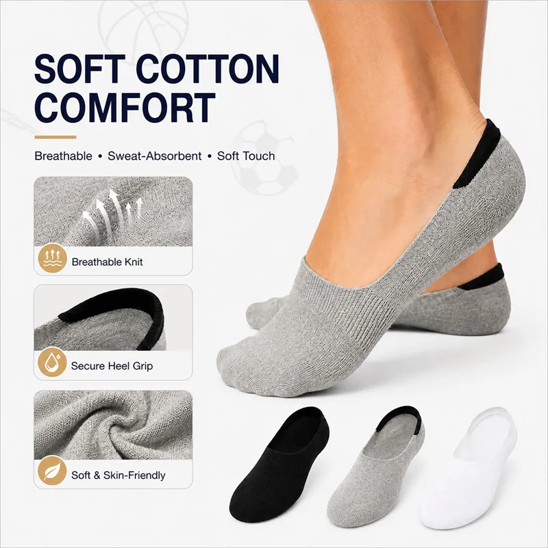 6足組 男女兼用 コットン ノーショーソックス 見えないロー - Invisibility Sock Loafer のレビューと価格