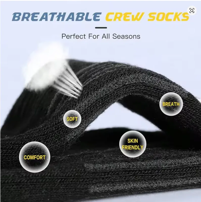 メンズ ハイパフォーマンス アスレチック クルーソックス ソ - Cotton Crew Sock Pack のレビューと価格