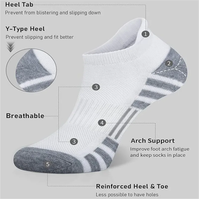クッション性のある通気性のある足首丈アスレチックランニングソ - Athletic Sock Cushion のレビューと価格