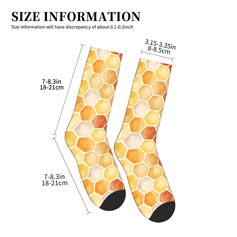 暖かい夕焼け水彩画ハニカムドレスソックス男性女性暖かいファッ - Dress Sock Men のレビューと価格