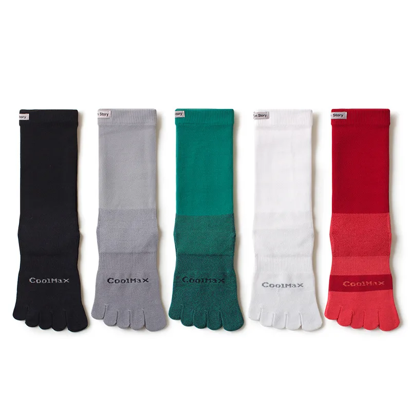 1/5 ペアメンズハイクルーファイブトゥソックスクールマック - Toe Sock Split のレビューと価格
