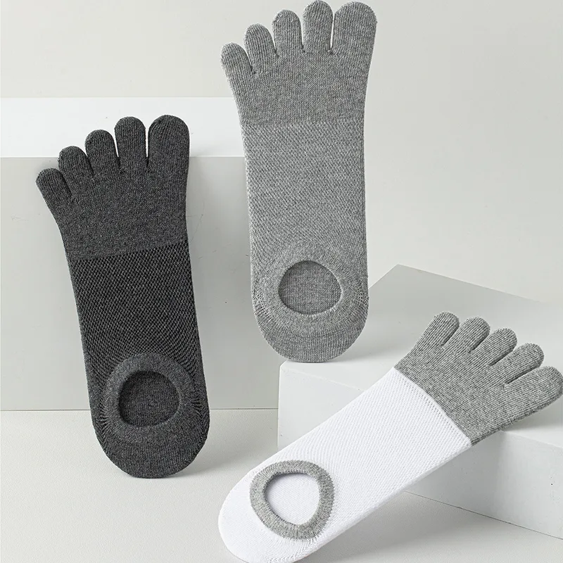 5足組 メンズ ノーショー トゥソックス 夏用 薄手 メッシ - Toe Sock Split のレビューと価格