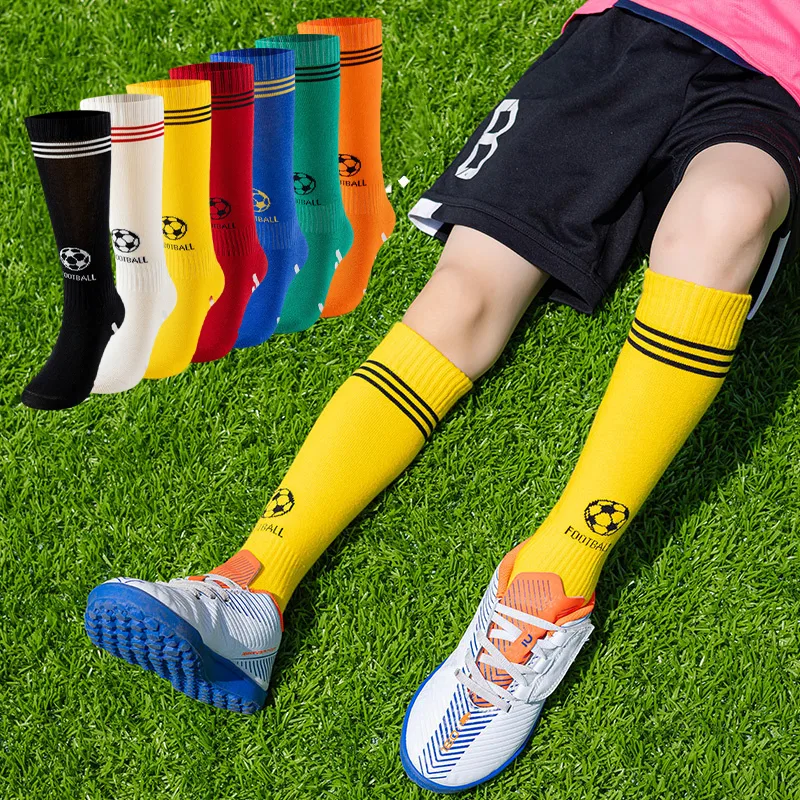 キッズサッカーソックスハイチューブ通気性子供サッカースポーツ - Ankle Brace Sock のレビューと価格