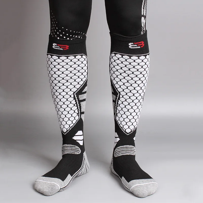 ユニセックススノーボードソックス男性女性ニーハイ冬用保温ソッ - Thermal Sock Winter のレビューと価格