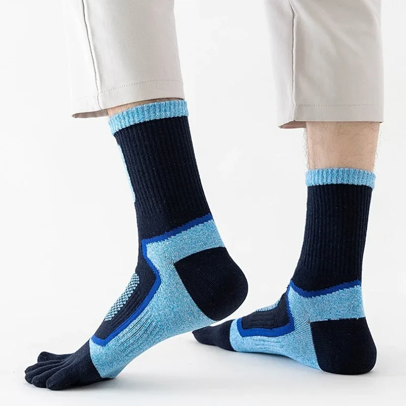 3足組 メンズ スポーツ 五本指ソックス 吸汗 防臭 秋冬  - Toe Sock Split のレビューと価格
