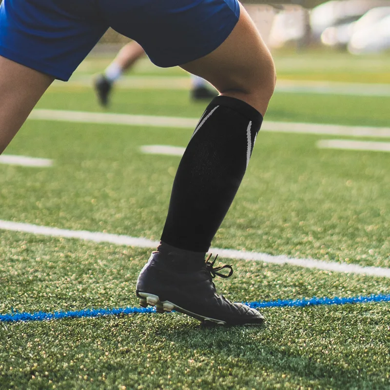 1 ペアふくらはぎ圧縮スリーブ通気性弾性スポーツソックスラン - Compression Sleeve Calf のレビューと価格