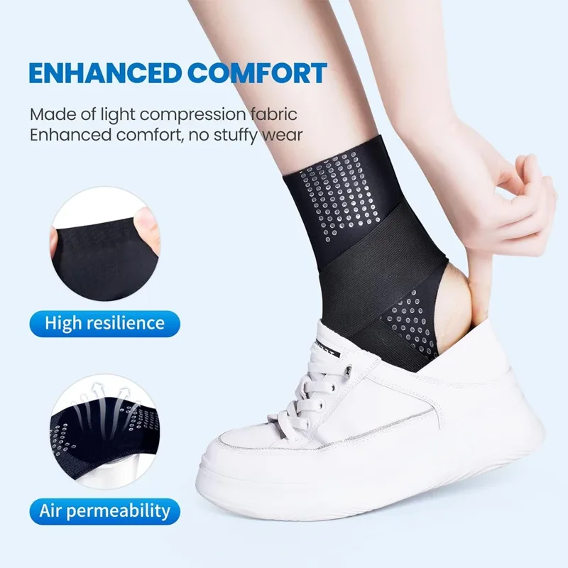 1 個圧縮足首ブレース安定化女性男性アキレス腱炎靴下腫れラン - Ankle Brace Sock のレビューと価格