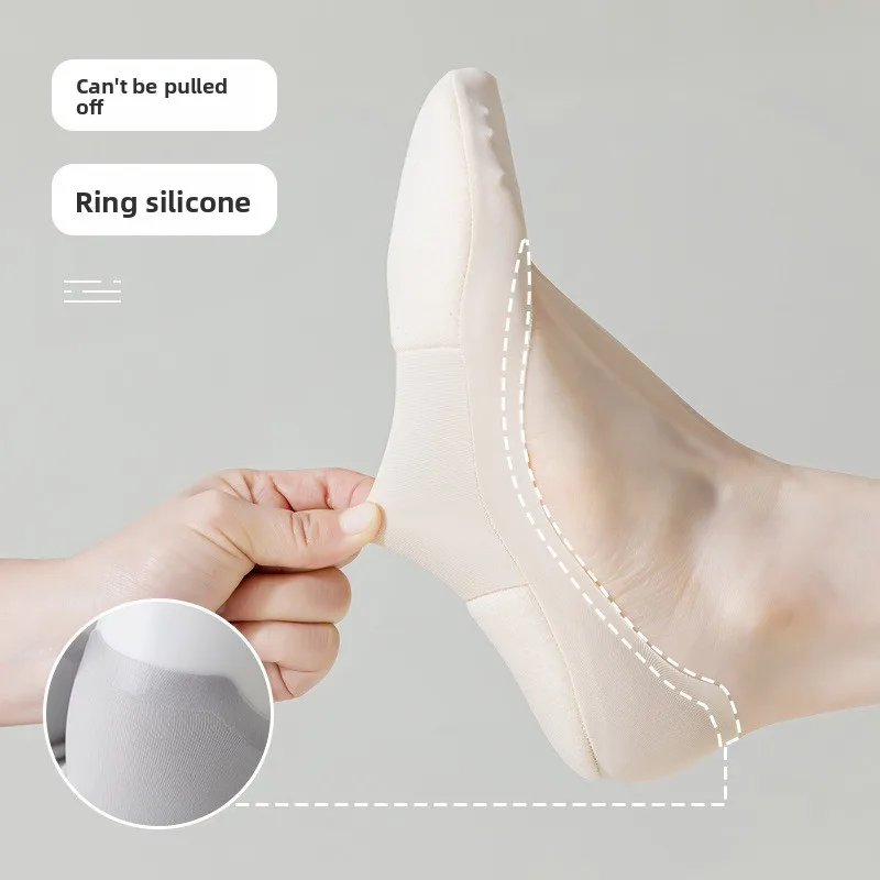 5足セット 滑り止め付き女性用インビジブルボートソックス シ - Invisibility Sock Loafer のレビューと価格