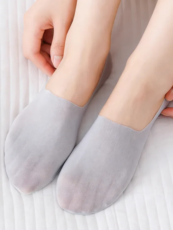 レディースアイスシルクインビジブルノーショーソックス、1/5 - Invisibility Sock Loafer のレビューと価格