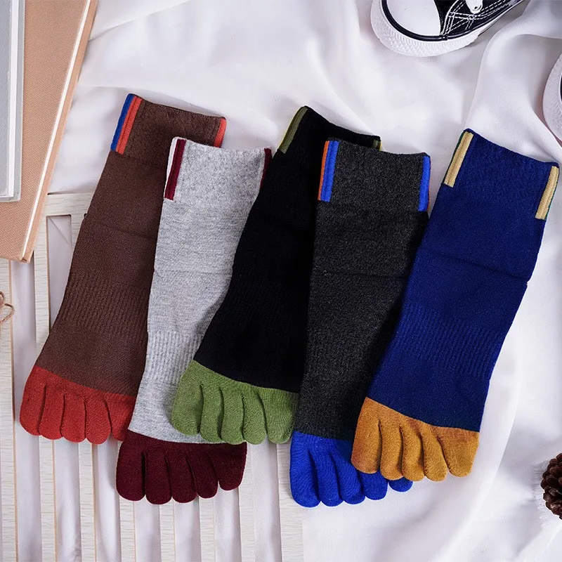 5 ペアメンズカジュアル 5 本指綿靴下通気性 5 本指スポ - Toe Sock Split のレビューと価格