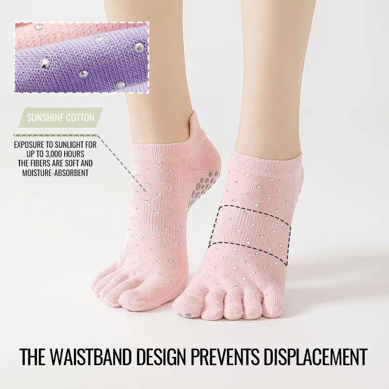 MiiOW ノンスリップグリップピラティスソックス女性ヨガソ - Grip Sock Yoga のレビューと価格