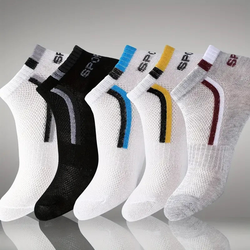 30足組 メンズ カラーブロック メッシュ アンクルソックス - Ankle Sock Low Cut のレビューと価格