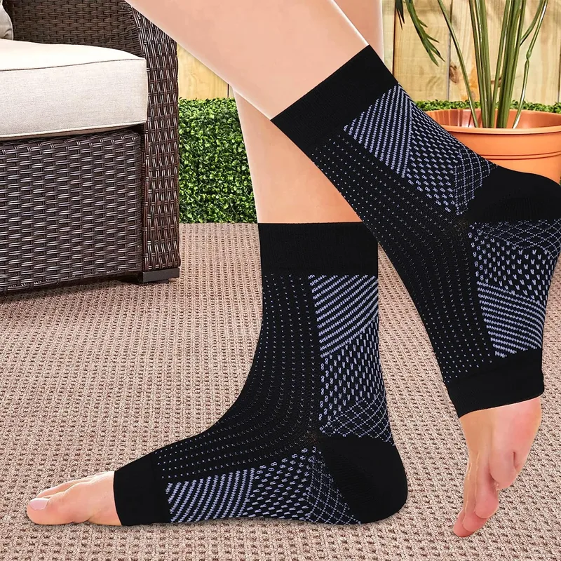 足首ブレース圧縮サポートスリーブ、足底筋膜炎の医療ソックス、 - Ankle Brace Sock のレビューと価格
