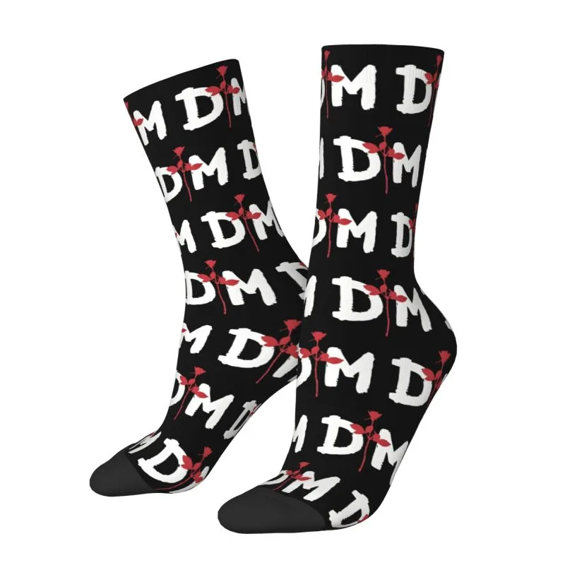 カスタムデペシュモードメンズクルーソックスユニセックスファッ - Dress Sock Men のレビューと価格