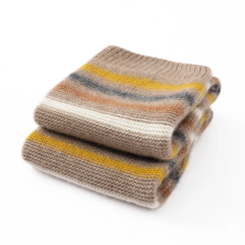 100% 純粋なカシミヤ女性用レッグウォーマー秋冬厚みのある - Thermal Sock Winter のレビューと価格