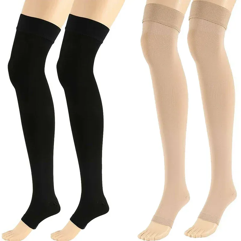 1組の足首から膝までの圧縮ソックス、静脈瘤用、弾性ふくらはぎ - Compression Sleeve Calf のレビューと価格