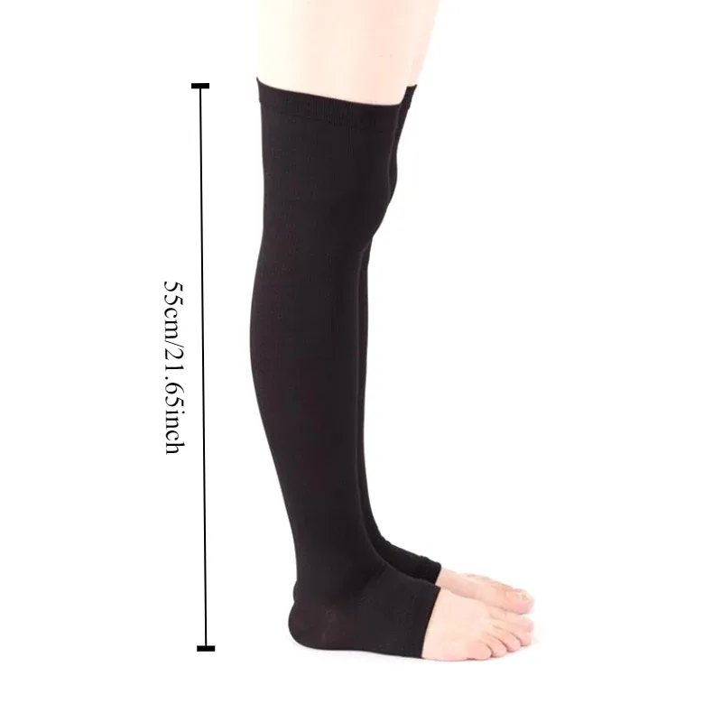 1組の足首から膝までの圧縮ソックス、静脈瘤用、弾性ふくらはぎ - Compression Sleeve Calf のレビューと価格
