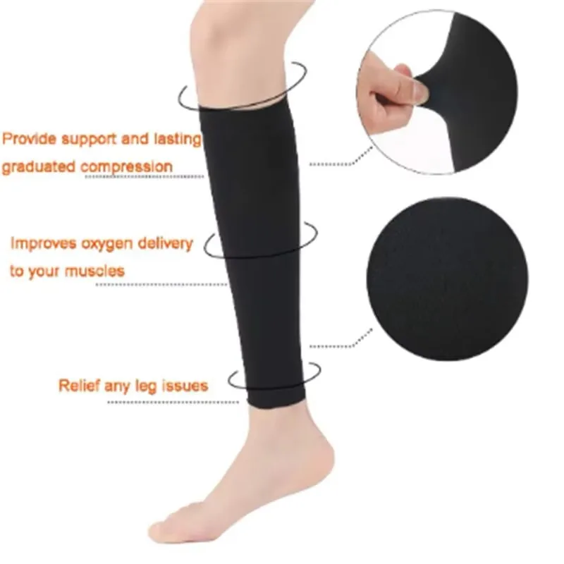 女性用着圧ソックス、スリムソックス、男性用アウトドアスポーツ - Compression Sleeve Calf のレビューと価格