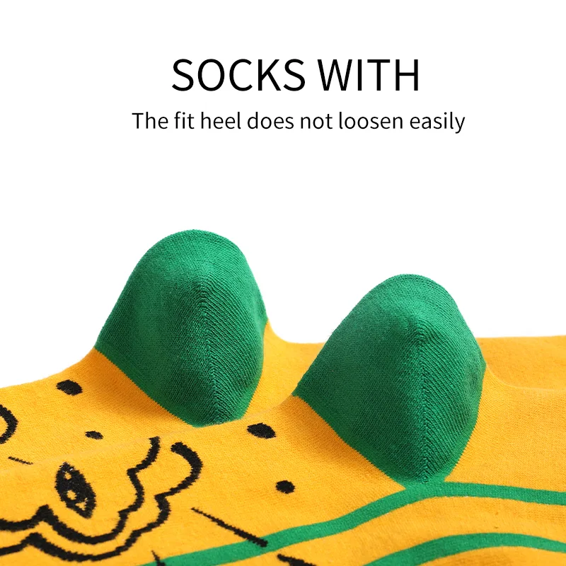 メンズ楽しいドレスソックス5足、パターン面白いソックスパック - Cotton Crew Sock Pack のレビューと価格