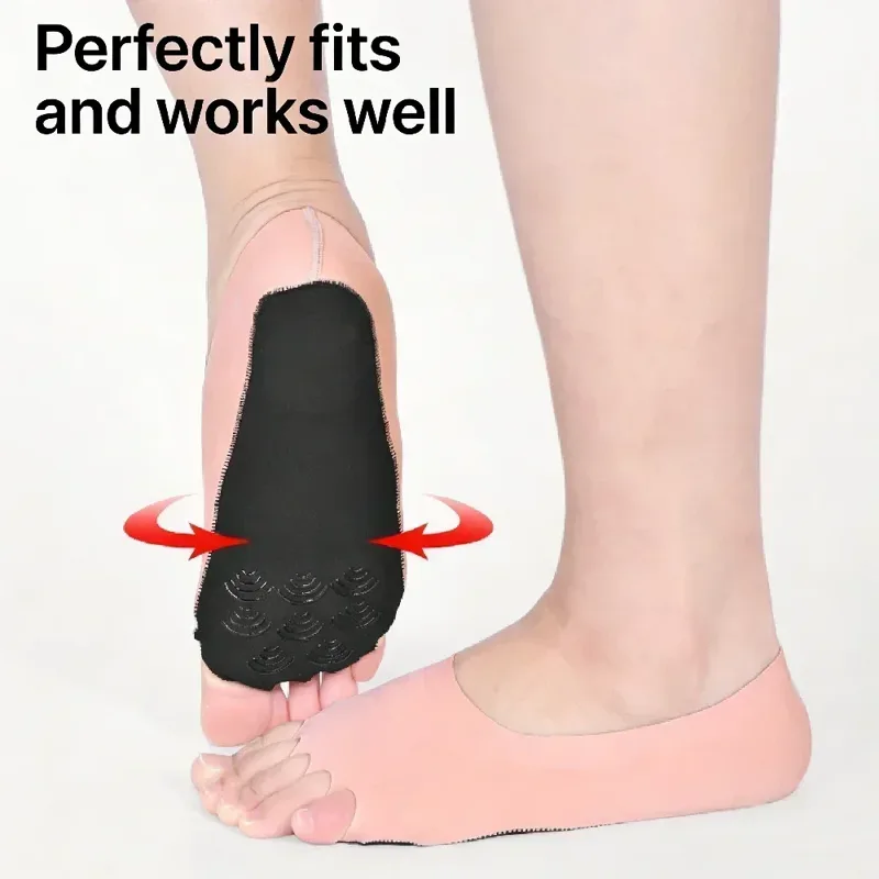 1 ペアのつま先なしヨガピラティスソックス、滑り止めグリップ - Grip Sock Yoga のレビューと価格