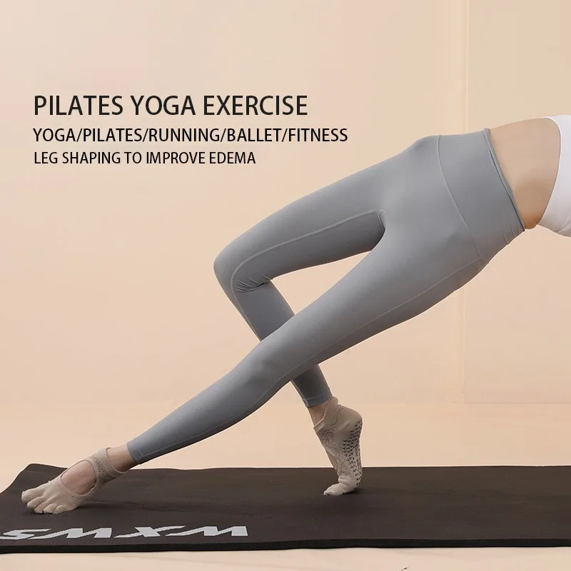 女性のための5本指のつま先の滑り止めソックス,ジム,ダンス, - Grip Sock Yoga のレビューと価格