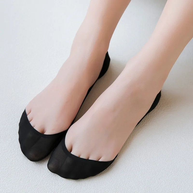 女性用超薄アイスシルクノーショーボートソックス、目に見えない - Invisibility Sock Loafer のレビューと価格