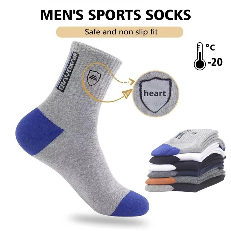 5足組 メンズ 防臭・滑り止めソックス - 通気性・吸汗速乾 - Cotton Crew Sock Pack のレビューと価格