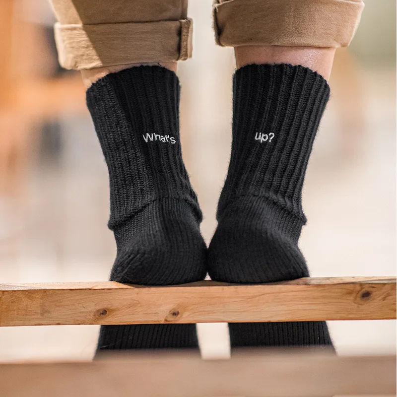 Maden 3 パック ペア ヴィンテージ 粗ステッチ 刺繍 - Cotton Crew Sock Pack のレビューと価格