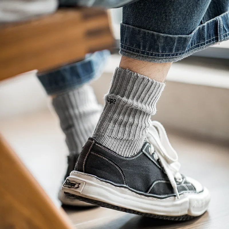 Maden 3 パック ペア ヴィンテージ 粗ステッチ 刺繍 - Cotton Crew Sock Pack のレビューと価格