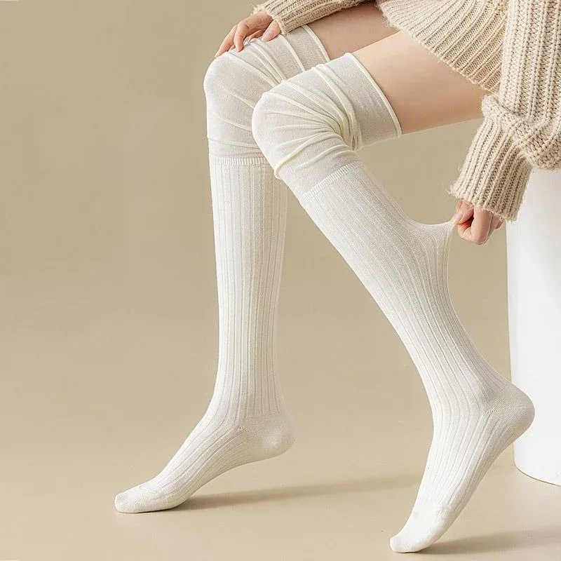 1-10 ペアの女性の膝上ソックスだらしないブーツソックスノ - Boot Sock Slouchy のレビューと価格