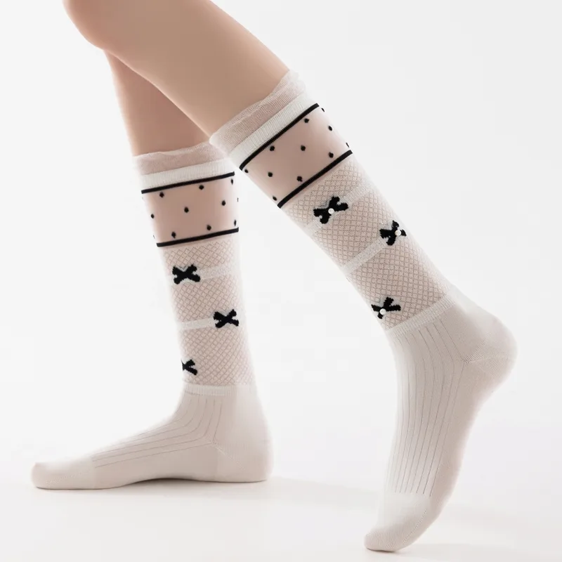 3 ペアのかわいい女性用靴下夏用薄いシルクレースソックス花柄 - Silk Sock Bamboo のレビューと価格
