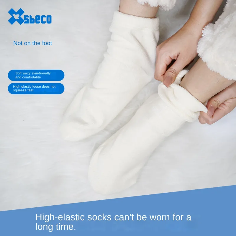 男女兼用ルーズフィット寝間着ソックス、柔らかい保温冬用ベッド - Thermal Sock Winter のレビューと価格