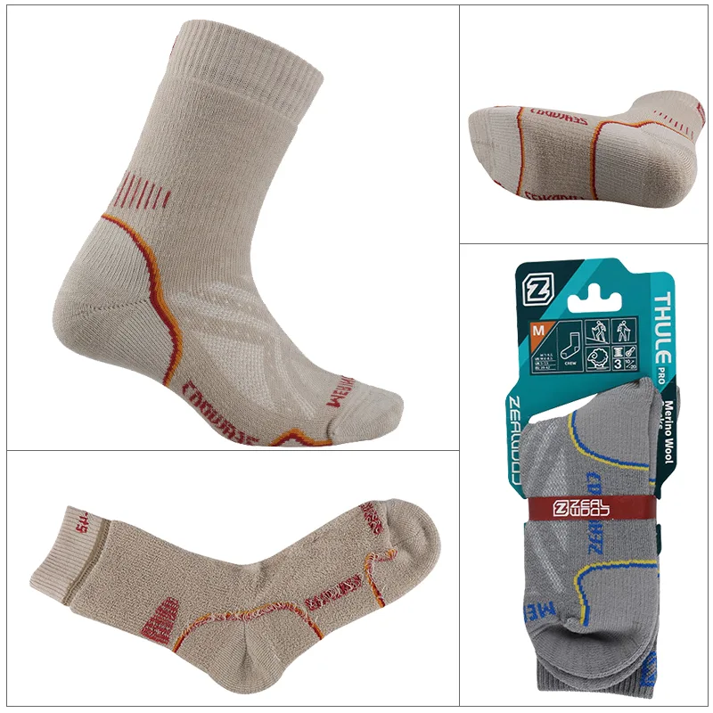 Zealwood-男性と女性のための厚いメリノウールスポーツ - Wool Hiking Sock のレビューと価格