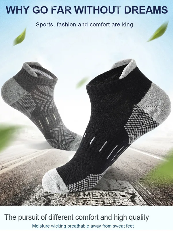 6 ペア メンズ アロー プリント アンクル ソックス 通気 - Athletic Sock Cushion のレビューと価格