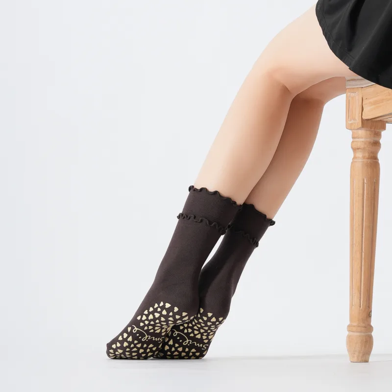 2026年春 レディース ラッフルエッジ ミッドカーフ ヨガ - Grip Sock Yoga のレビューと価格